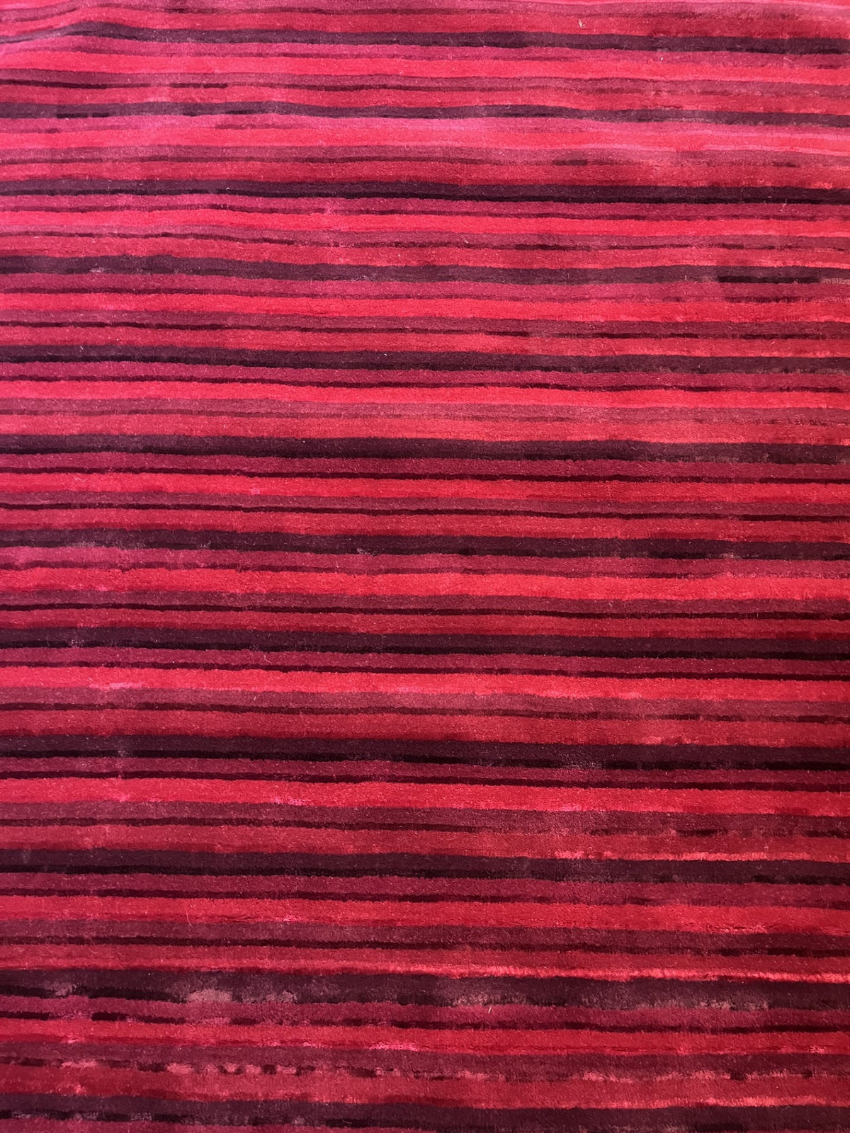 5 x 8' Striped Pink and Red Carpet