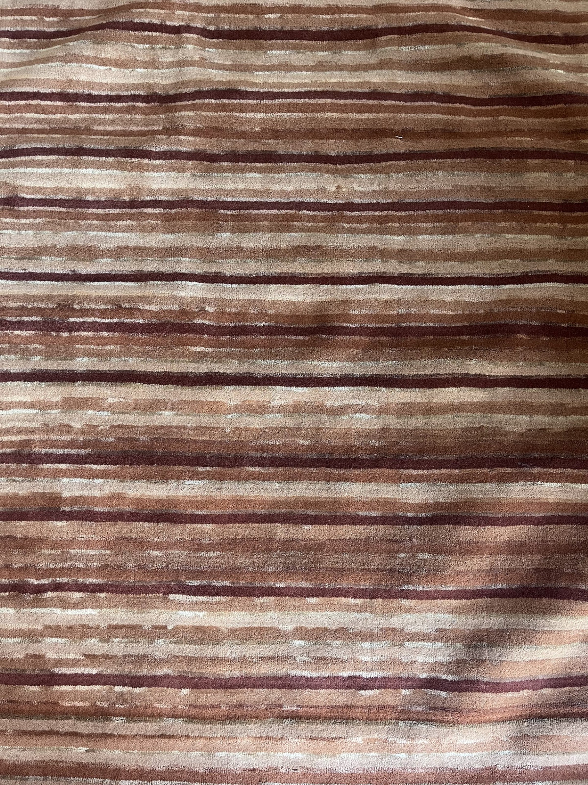 5 x 8' Brown Striped Carpet