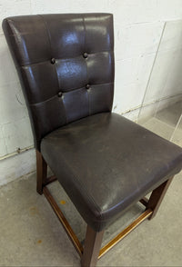 Tufted Faux Leather Dining Chair
