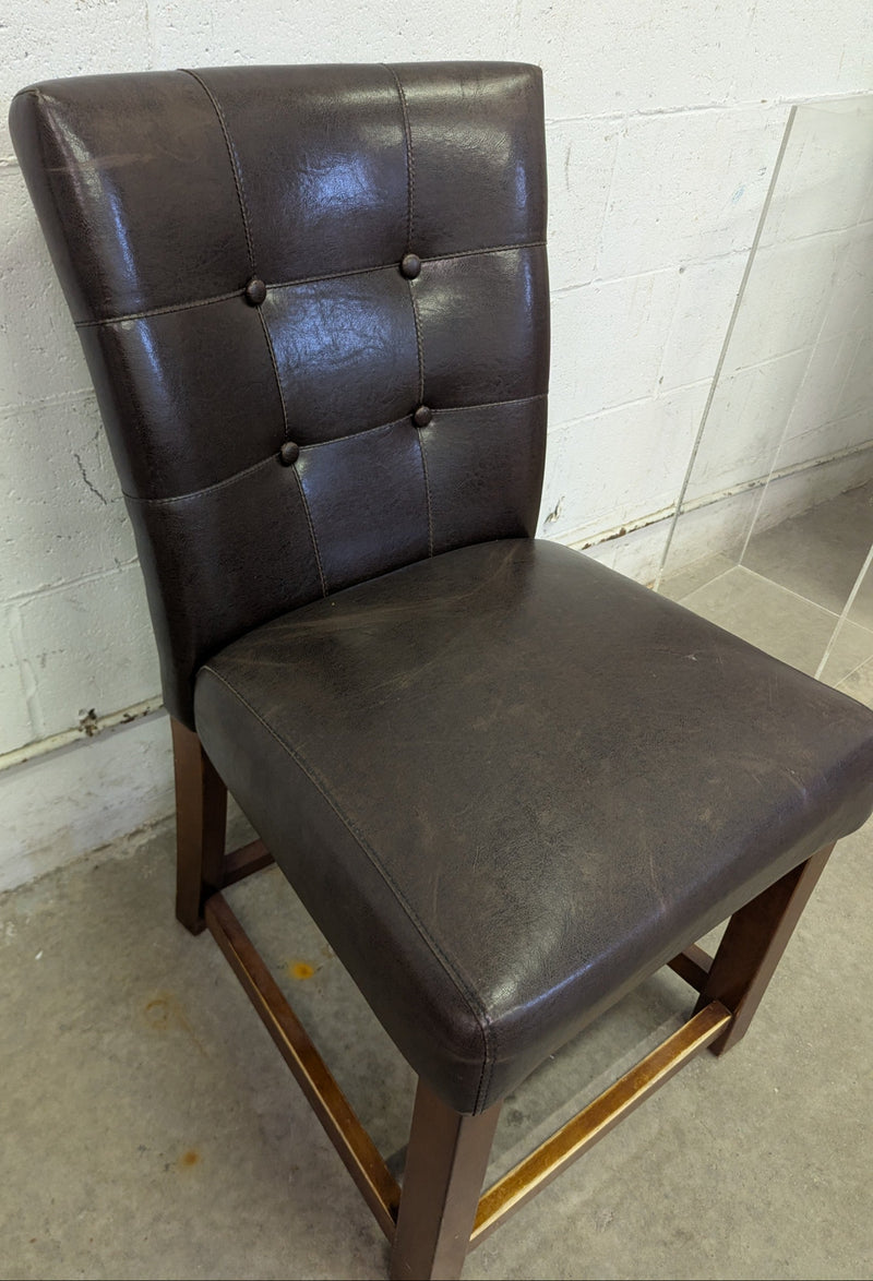 Tufted Faux Leather Dining Chair