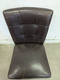Tufted Faux Leather Dining Chair