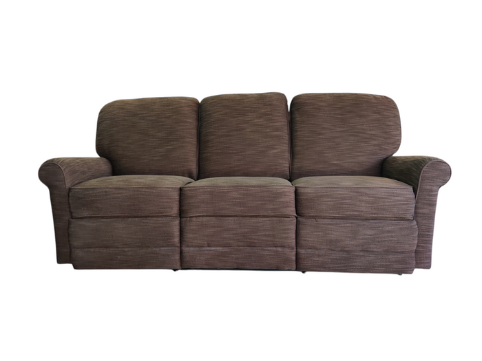 La-Z-Boy Brown Fabric Reclining Sofa