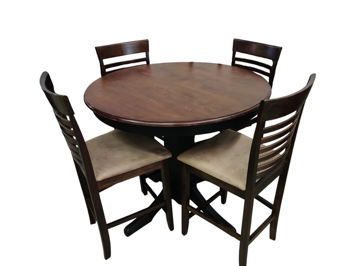 Bar Height Dining Set with Four Chairs