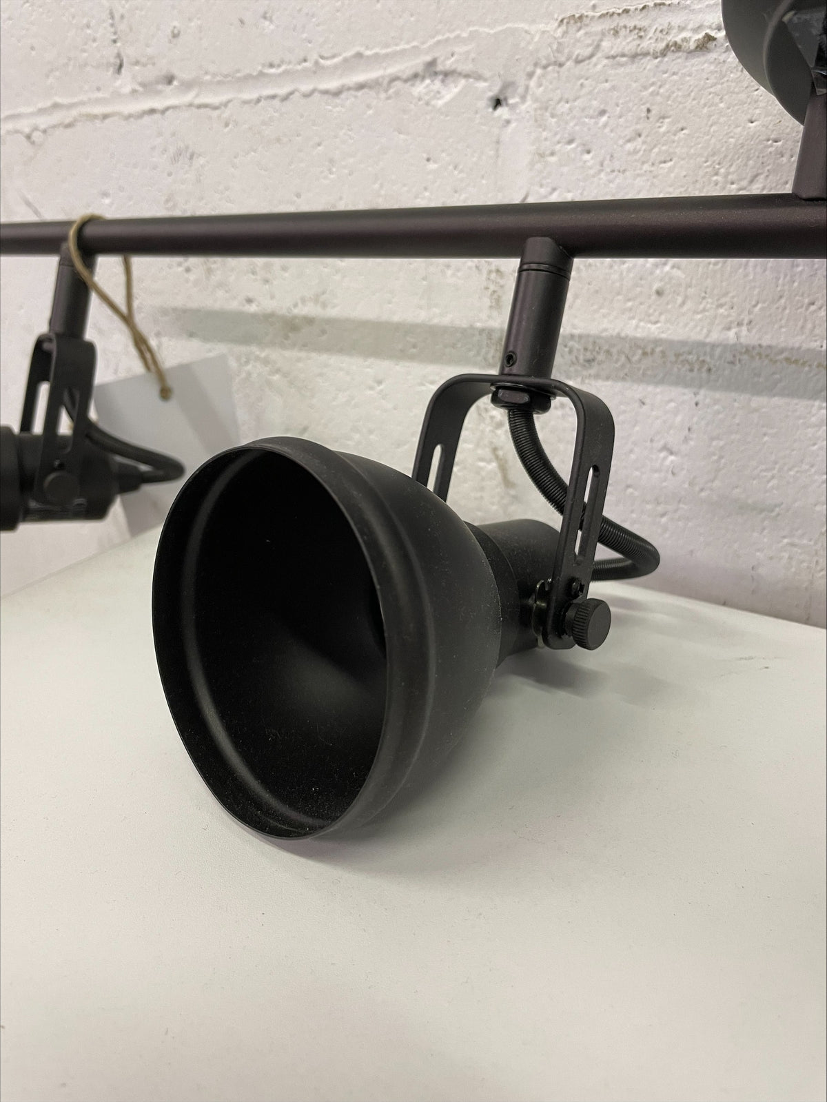 Black 4 Lamp Wall Light