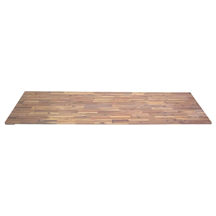 INTERBUILD 96" x 25" x 1" Acacia FJ Countertop, Square-Edge, Organic White