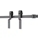 Barn Door Hardware - Matte Black Single Track