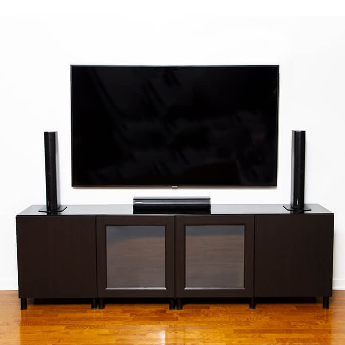 tv stand in use