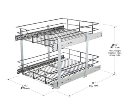 Richelieu 2-Tier Pull-Out Storage Drawer