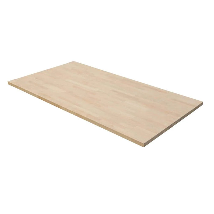 6 ft. L x 39 in. D Unfinished Birch Solid Wood Butcher Block Countertop Island with Square Edge