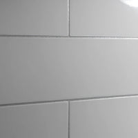 Utile 48x80 Single Back Shower Wall Panel in Metro Soft Grey