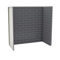 Utile 60x30x60 3-Panel Tub Surround Wall Kit in Metro Thunder Grey