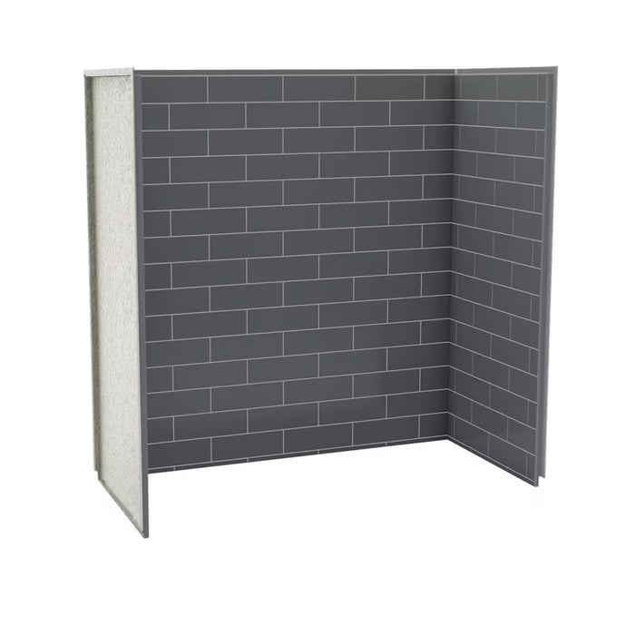 Utile 60x30x60 3-Panel Tub Surround Wall Kit in Metro Thunder Grey