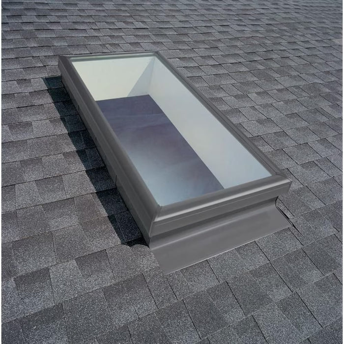 22x46-inch Fixed Curb Mount Laminated Skylight Window in Grey