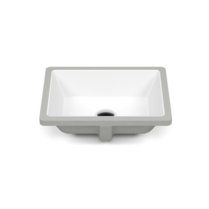 19-inch Undermount Porcelain Bathroom Sink in White