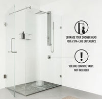 VIGO Orchid 2-Jet High Pressure Shower Panel System Stainless Steel