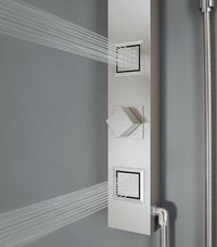 VIGO Orchid 2-Jet High Pressure Shower Panel System Stainless Steel