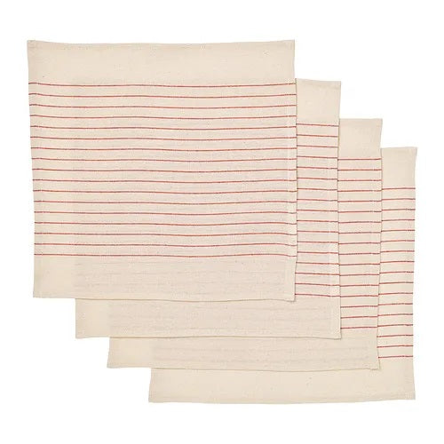 12-inch Table Clothes/Napkins in Beige - 4 pcs set