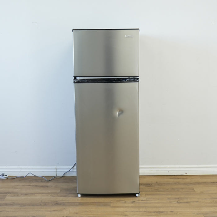 Vissani Top Freezer Refrigerator in Stainless Steel MDFF7SSC