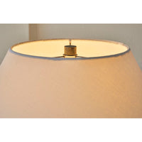 Viviane 22-inch H Table Lamp w/ Aged Ceramic Base and Fabric Shade