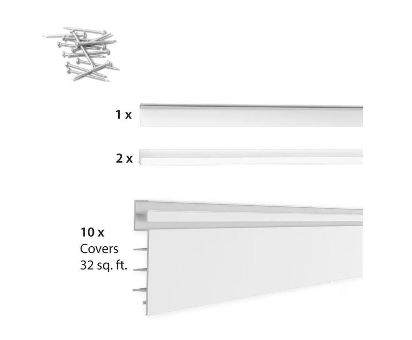 Proslat 32 sq. ft. Slatwall Panels