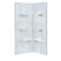 Ove Caicos 36-in White Acrylic Corner Shower Wall Surround Panels