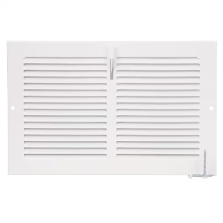 HDX 10-in x 6-in Return Air Sidewall Grille with Damper