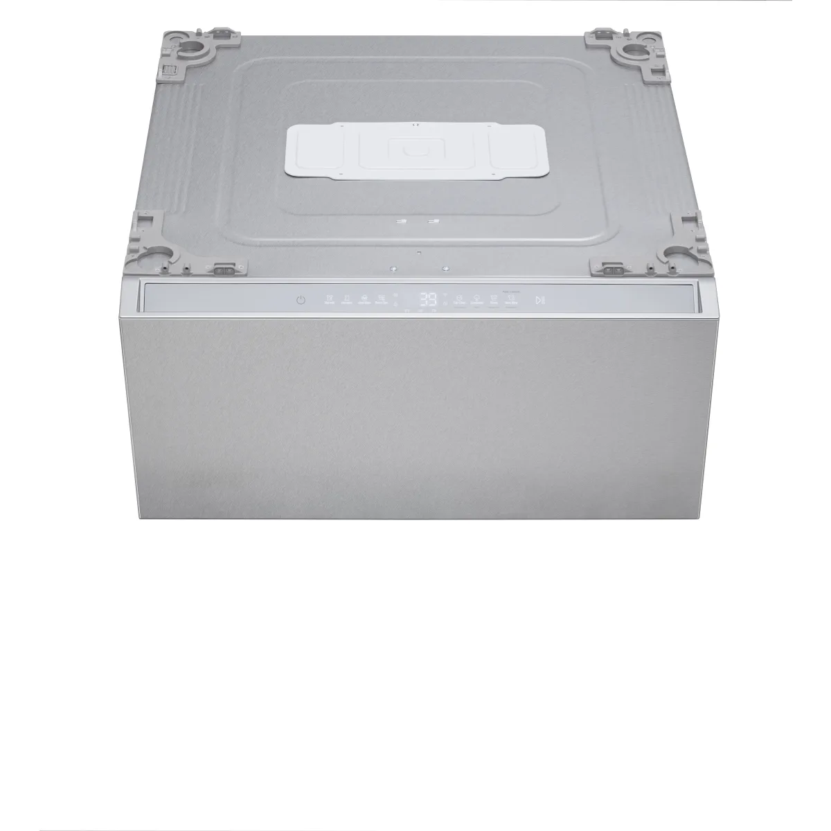 SIGNATURE 1.0 cu. ft. 29 in. SideKick Pedestal Washer for Front Load Washer in Brushed Platinum Steel
