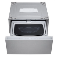 SIGNATURE 1.0 cu. ft. 29 in. SideKick Pedestal Washer for Front Load Washer in Brushed Platinum Steel