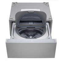 SIGNATURE 1.0 cu. ft. 29 in. SideKick Pedestal Washer for Front Load Washer in Brushed Platinum Steel