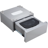 SIGNATURE 1.0 cu. ft. 29 in. SideKick Pedestal Washer for Front Load Washer in Brushed Platinum Steel
