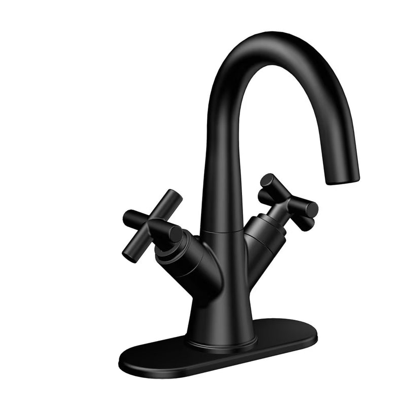 Wilmont Centerset 2-Handle Bathroom Faucet in Matte Black