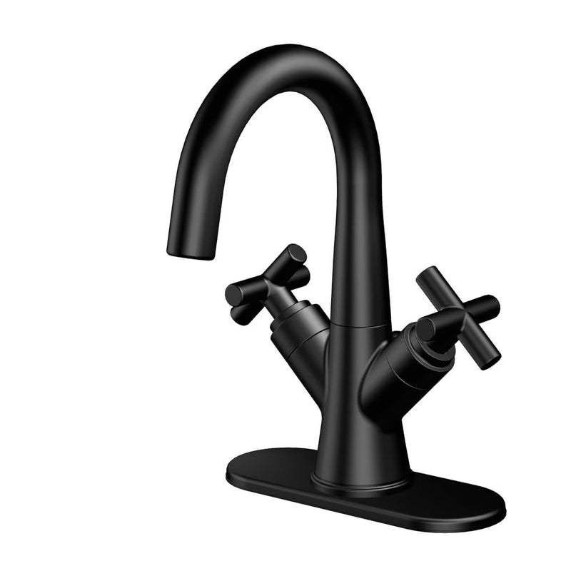 Wilmont Centerset 2-Handle Bathroom Faucet in Matte Black