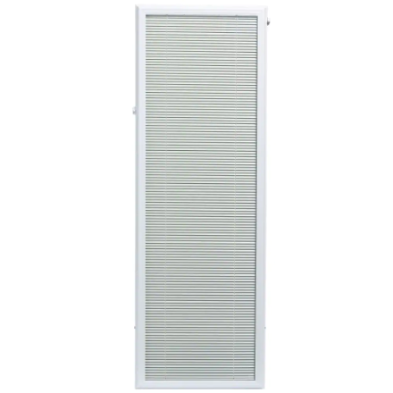 ODL 20-inch x 64-inch White Aluminum Add-on Blind for Full Light Door