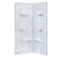 Ove Caicos 36-in White Acrylic Corner Shower Wall Surround Panels