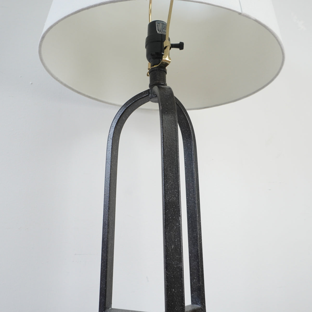 Wyatt 27-inch H Metal Tripod Table Lamp w/ Fabric Shade