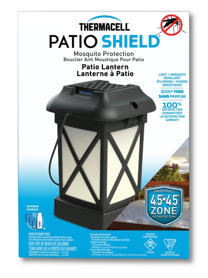 ThermaCell Mosquito Protection Patio Lantern w/ 2-Repellent Mats