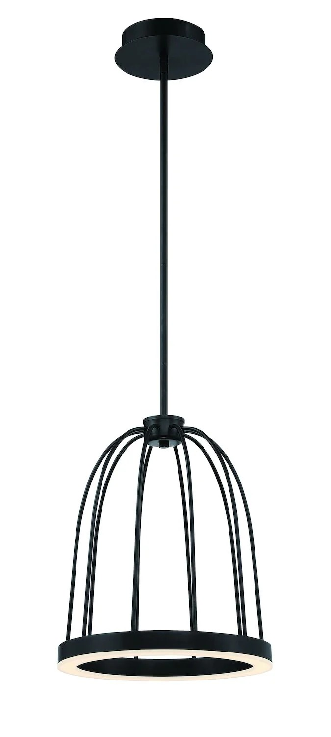 LED Pendant Lighting in Black, 37870-LWU