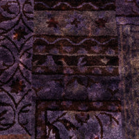 Patch Dip Dyed 5x8 Rug -Purple