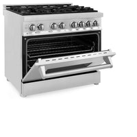ZLINE 36” 4.6 cu. ft. Range with Gas Stove and Electric Oven in Stainless Steel