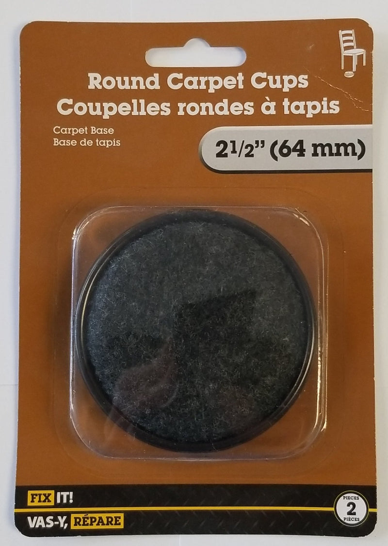 Round Carpet Cups 64 mm