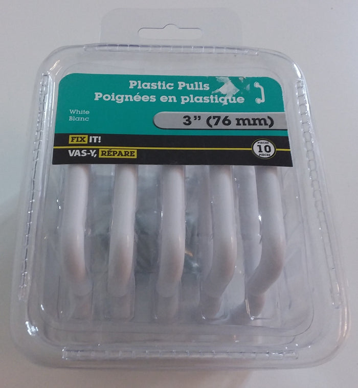 White Plastic Pulls