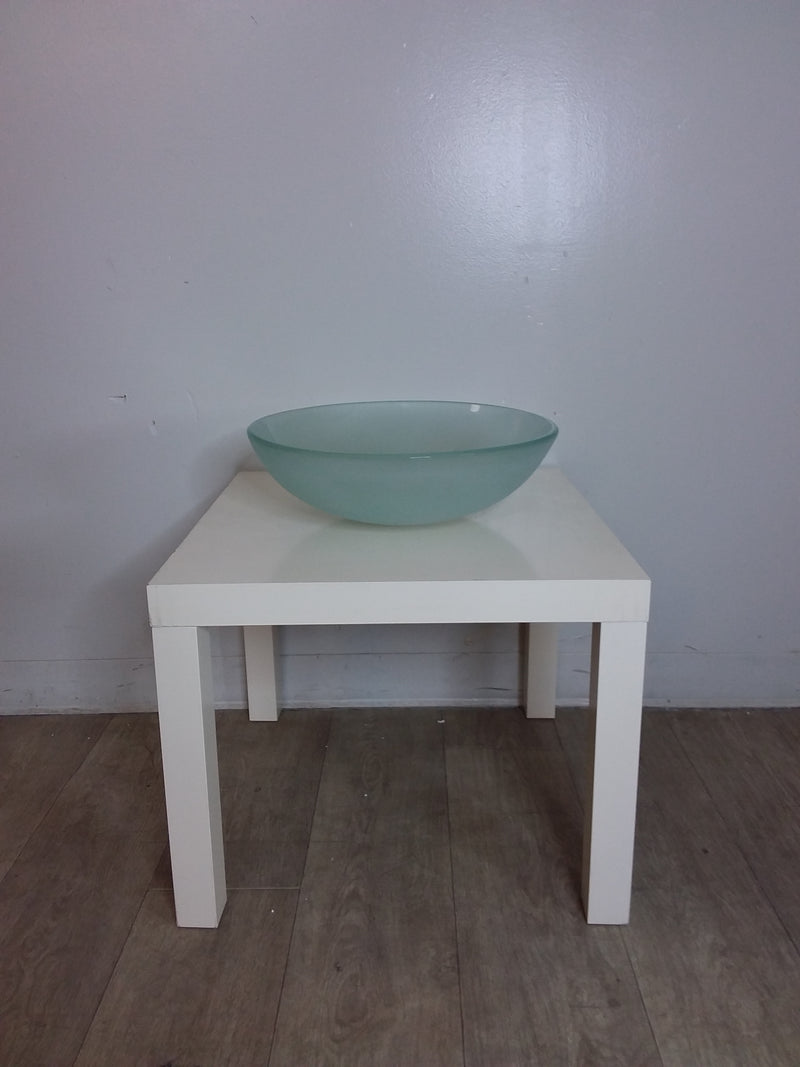 Over Mount Frosted Glass Sink