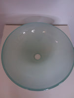 Over Mount Frosted Glass Sink