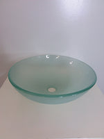 Over Mount Frosted Glass Sink