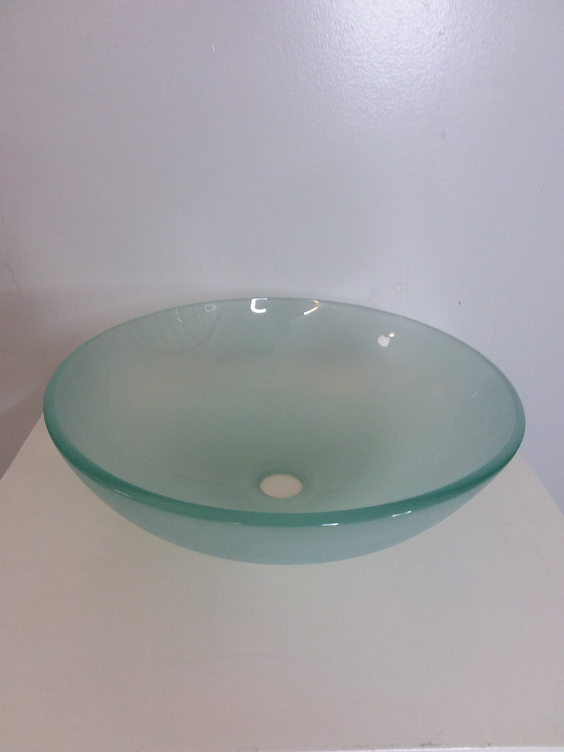 Over Mount Frosted Glass Sink