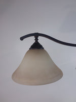 Linear 3-Light Brushed Bronze Chandelier