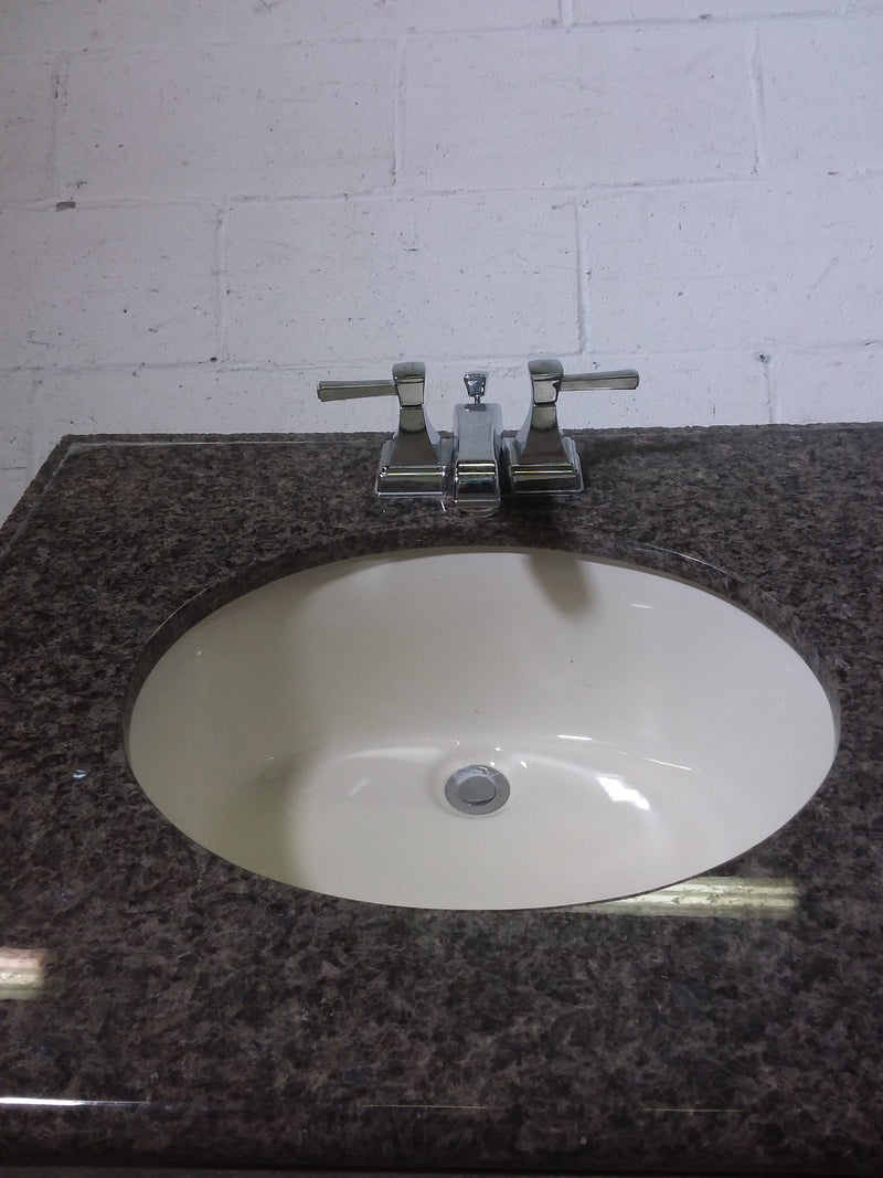 Granite Countertop with Double Sinks
