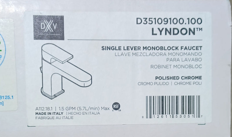DXV Lyndon Single Lever Monoblock Faucet