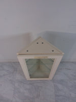 Cream Glass Corner Cabinet