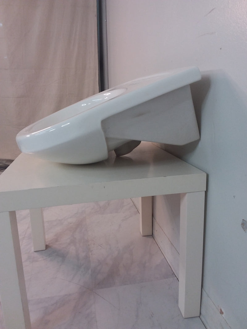 23.5" White Pedestal Sink Base